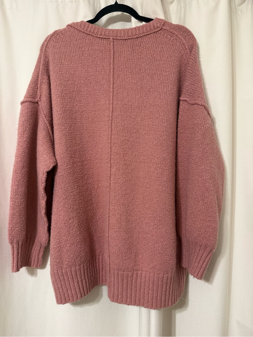 Free People Brookside Tunic Sweater in Alpine Pink Size XL - Picture 8 of 10